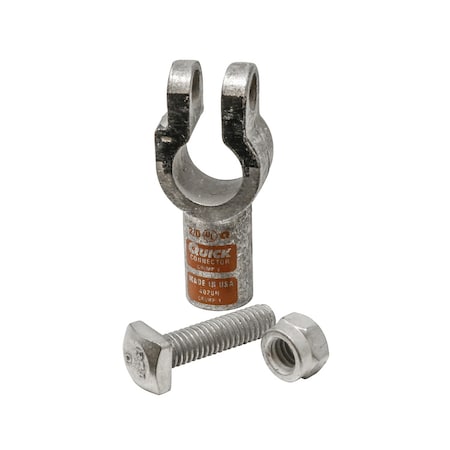 A & I Products Battery Terminal, Neg. Copper Crimp, 2/0 Ga. 3" x3" x1" A-4020005N-B